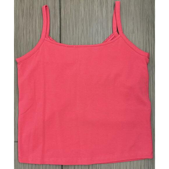 Liz Claiborne Villager Pink Cotton Tank And Button Down Shirt Set Petite Medium - Picture 6 of 10